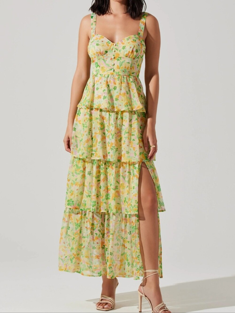 ASTR Midsummer Floral Tiered Maxi